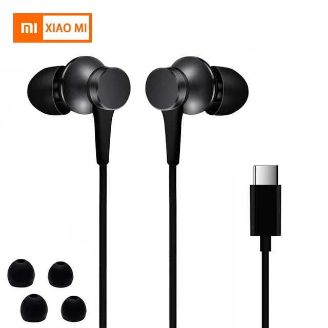 Xiao mi Piston 3 наушники mi Fresh 3,5 мм наушники-вкладыши для samsung Xiao mi huawei usb type C наушники с mi c гарнитурой - Цвет: Type-C Jack Black