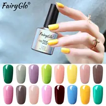 FairyGlo 10 мл 3 в 1 гель для ногтей длинный последний УФ-гель для ногтей один шаг Гибридный гель лак не нужно базовое верхнее покрытие лаковый гель