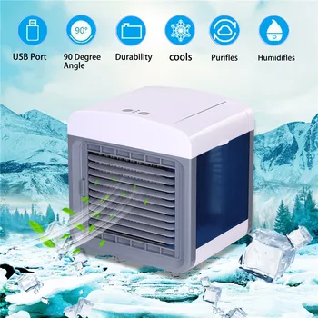 

Humidifer Purifier Air Conditioner Mini Home Room Portable Convenient Air Cooling Air Conditioning Usb Desktop Air Cooler Fan