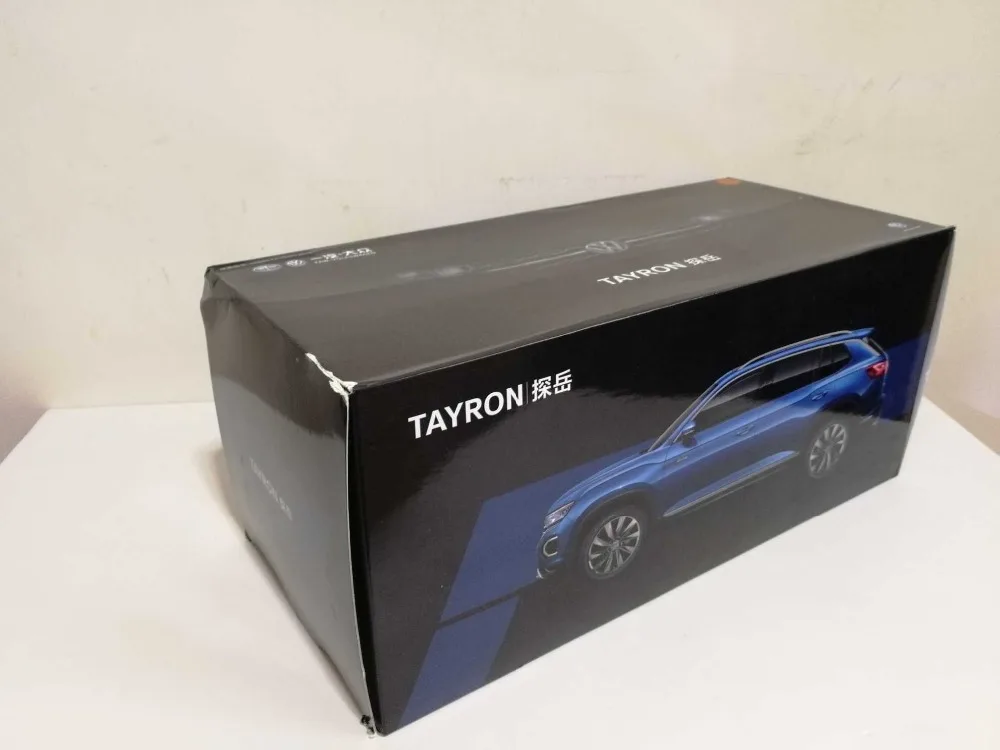 1:18 литье под давлением модель для Volkswagen VW TAYRON SUV Игрушечная машина из сплава миниатюрная коллекция подарки