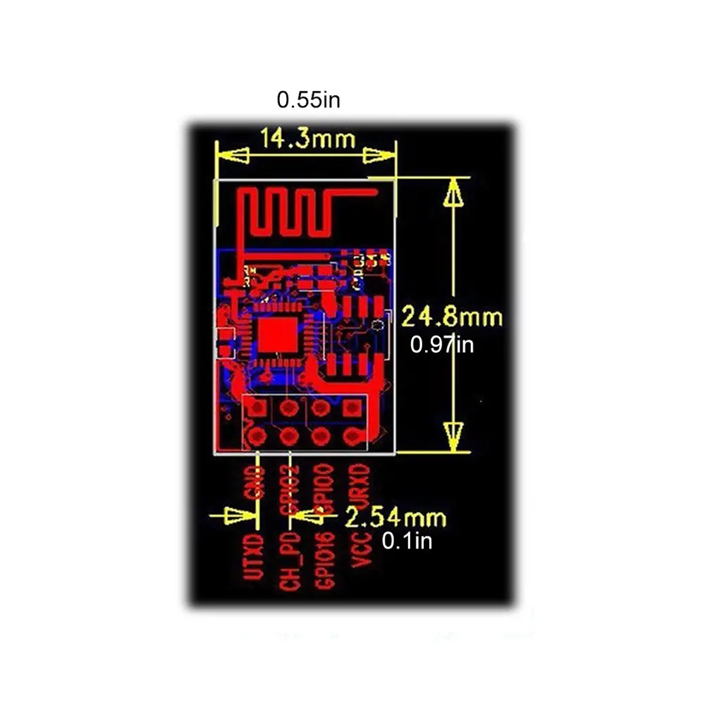 2 шт. Esp8266 серийный Wifi беспроводной модуль приемопередатчика отправка Lwip Ap+ Sta A Esp8266 серийный Wifi беспроводной модуль