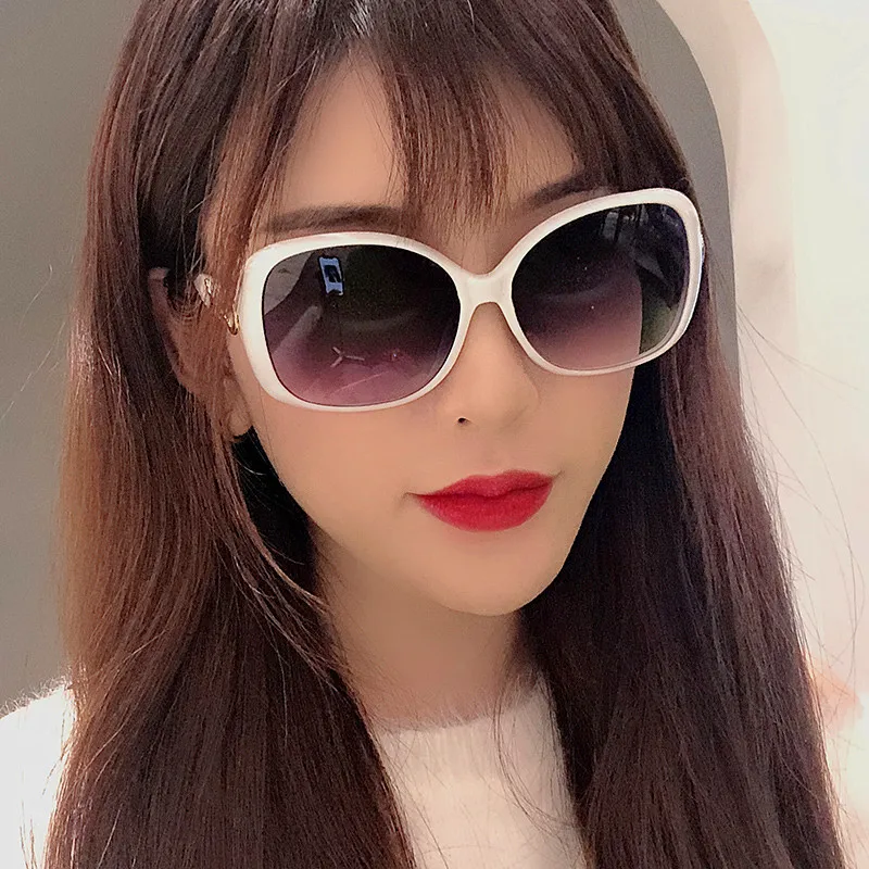 

CURTAIN 2020 Oversized Round Sunglasses Women Oculos Eyeglasses Goggle Vintage Big Frame Sun Glasses Shades Female gafas