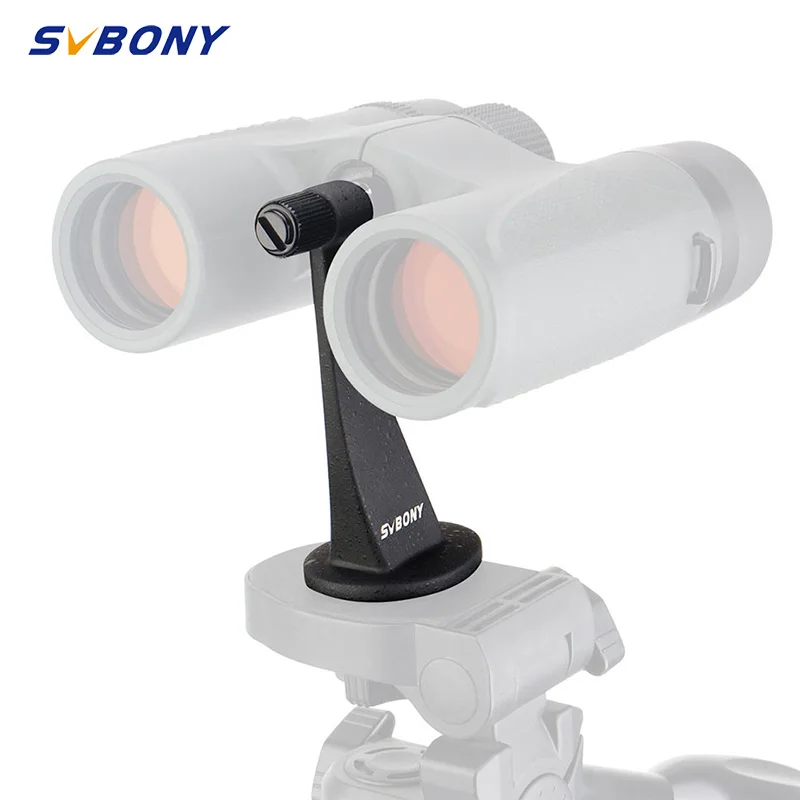 SVBONY SV111 Fully Metal Binoculars Tripod Telescope Mount Adapter 1/4 Inch Threading Black w/ Rubber Ring F9182A | Инструменты