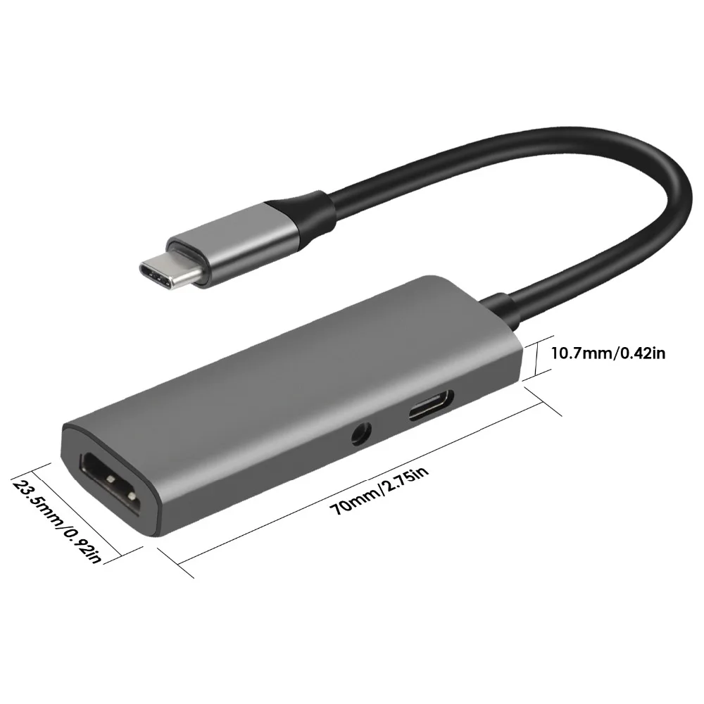 USB C концентратор к HDMI type C концентратор для iPad Pro USB-C type-C аудио разъем концентратор адаптер для MacBook Pro Air с PD