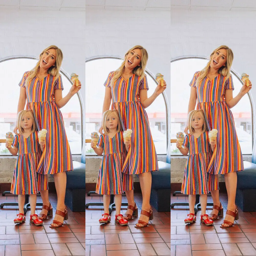 2019 летняя одежда для малышей платье в стиле бохо мамы и дочки пляжная семейная