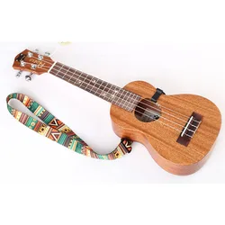 1Pcs Colorful Printing Ukulele Strap Thermal Transfer Weave Ribbon Durable Guitar Belt Musical Instrument Accessories