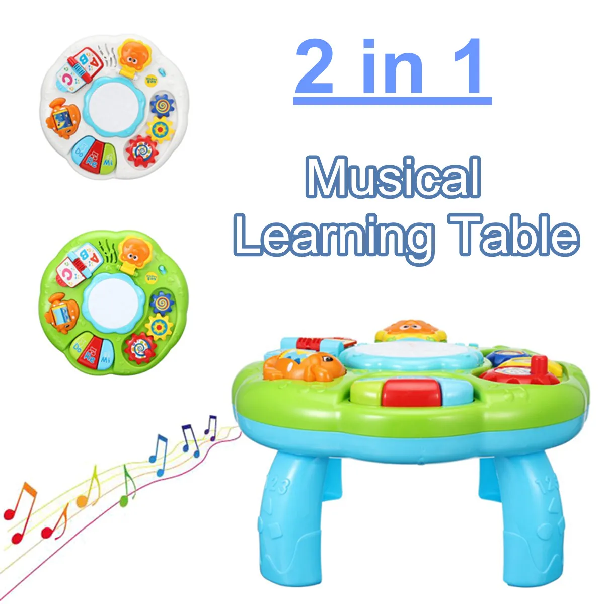 Музыкальный барабан для фортепиано, Детский обучающий стол, Музыкальный барабан, игровой стол для малышей, Ранняя игрушка для обучения подарки, 2 цвета