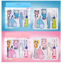 Детские специальные кусачки для ногтей пинцеты для чистки Cewborn безопасные инструменты для ухода принадлежности Мультяшные детские ножницы для ногтей набор из 5 предметов