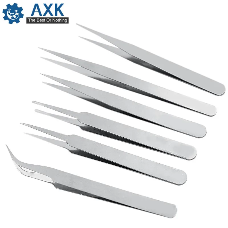 

6pcs Tweezers Set Anti-Acid Non-Corrosive Maintenance Repair Tool Tool part LT302