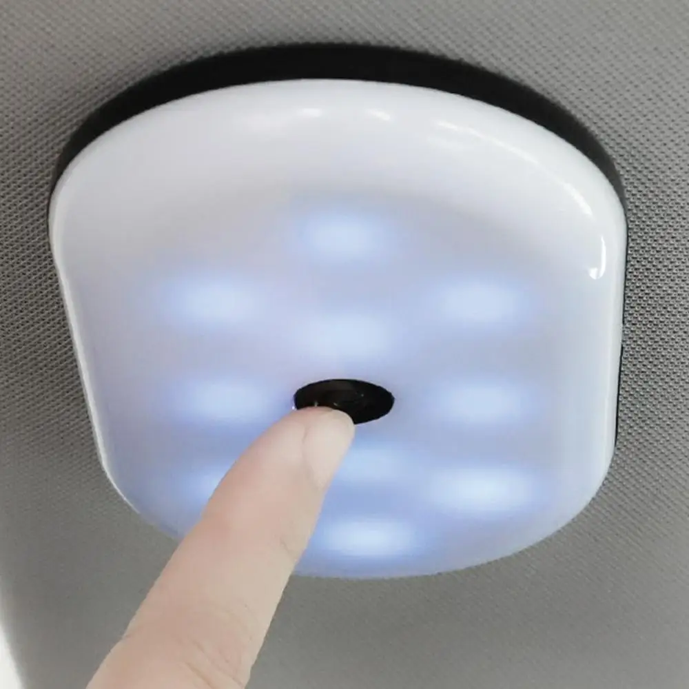 Универсальный USB Перезаряжаемый Белый светодиодный автомобильный светильник для ЧТЕНИЯ ИНТЕРЬЕР крыша Doom лампа Магнитный светодиодный автомобильный Стайлинг ночник - Испускаемый цвет: Белый