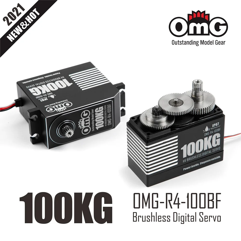 

OmG 100kg OMG-R4-100BF IP67 Waterproof Full Metal CNC Servo Fit RC vehicle Car