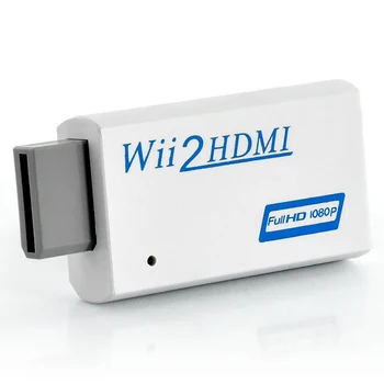 

Wii Input to HDMI Converter Adapter 1080P HD Audio Output Cable 3.5mm Jack Lead