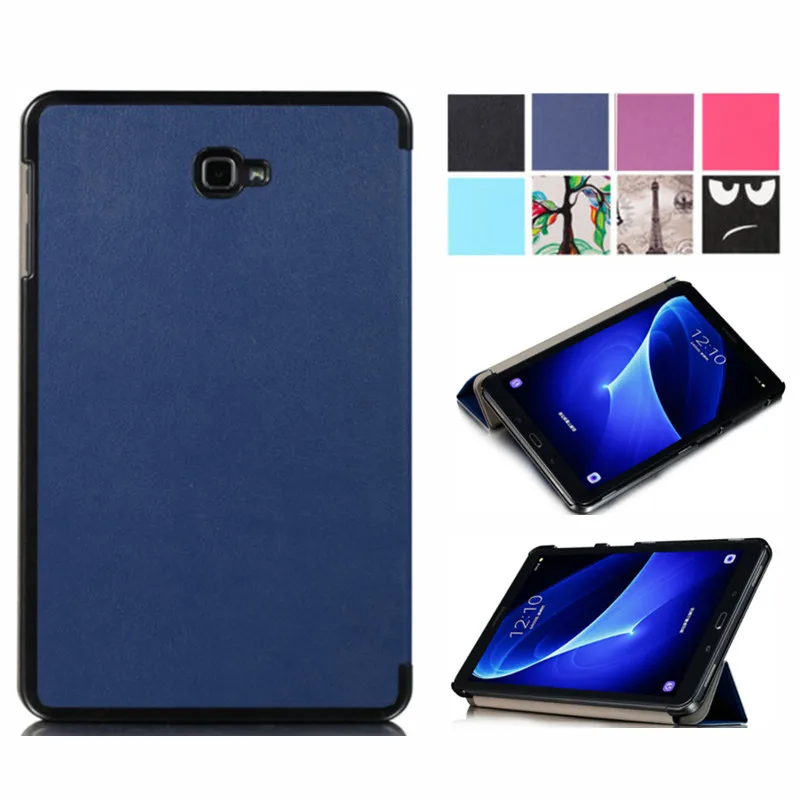 Тонкий магнитный складной Флип PU чехол для Samsung Galaxy Tab A 10 1 2016 T580 T585 T580N T585N SM
