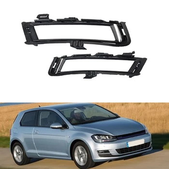 

Left Right Front Bumper Lower Fog Light Grille Trim Grill for 2013-2016 Golf MK7 5G0853211E 5G0853212E