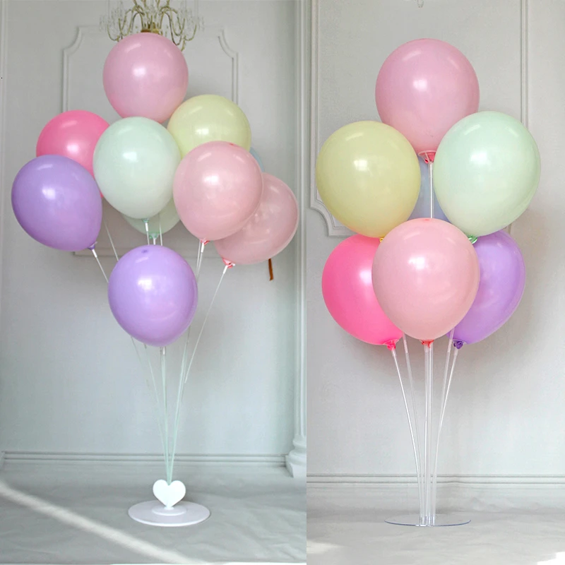 1 Набор 7 трубок подставка для воздушных шаров держатель для шарика дисплей конфетти шарики для детского душа Дети День Рождения Вечеринка Свадьба украшения поставка