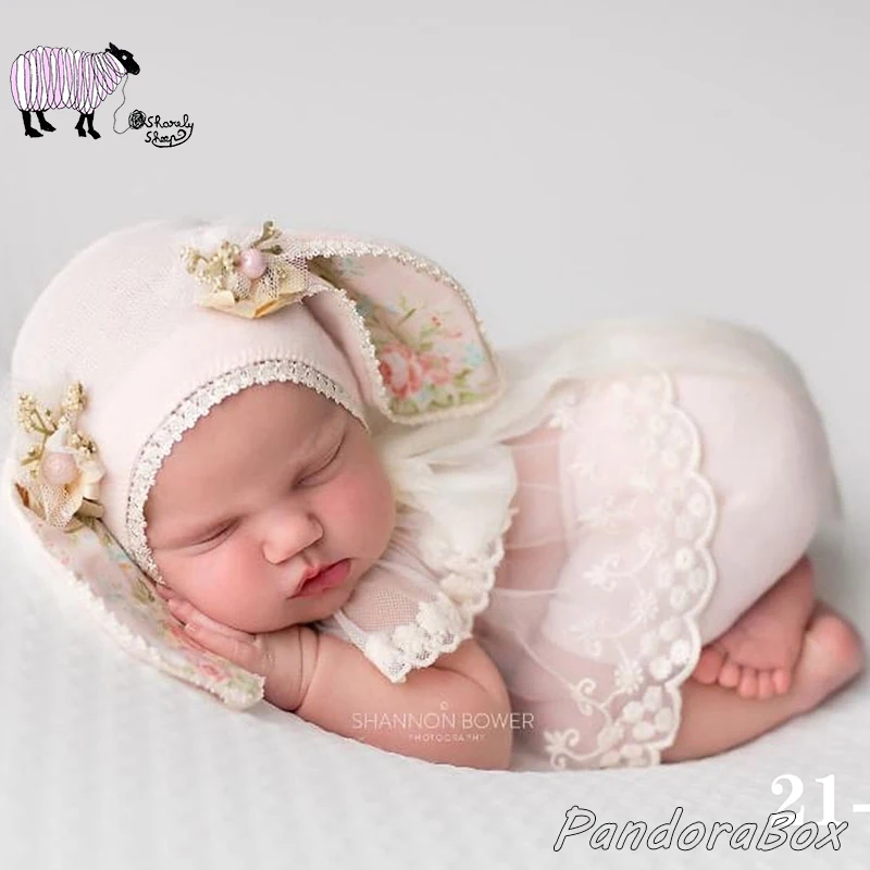 Newborn Photography Props Hat+Dress Set Clothes Infant Photo Shoot Studio Cartoon Outfits Costume bebe fotoshooting Accessories