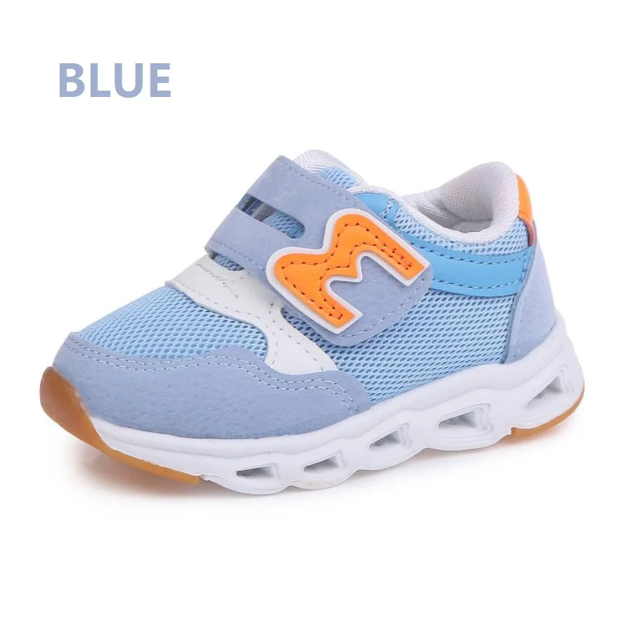 Daclay Kids Sneakers Running Sports Shoes Mesh Material Breathable Shoes LED Shoes for Little Girls and Boy