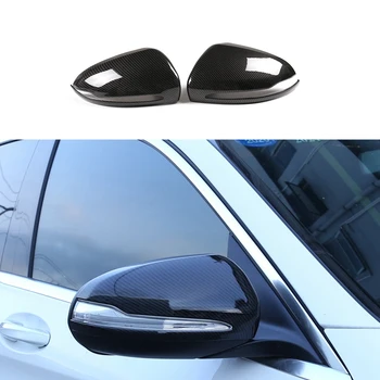

Carbon Fiber Left Drive Rearview Mirror Cover Trim for Mercedes Benz C E GLC S Class W205 W213