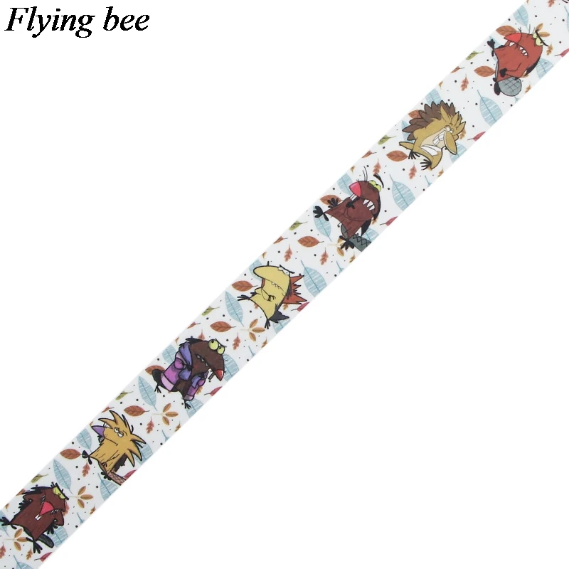 Flyingbee 15 мм X 5 м Милая Бумага васи лента angry beaver клейкая лента DIY Скрапбукинг наклейка этикетка маскирующая лента X0555
