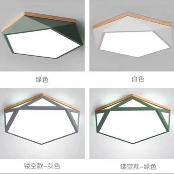 

Nordic style master bedroom lamp simple modern living room study lamp creative personality macaron LED ceiling lamp