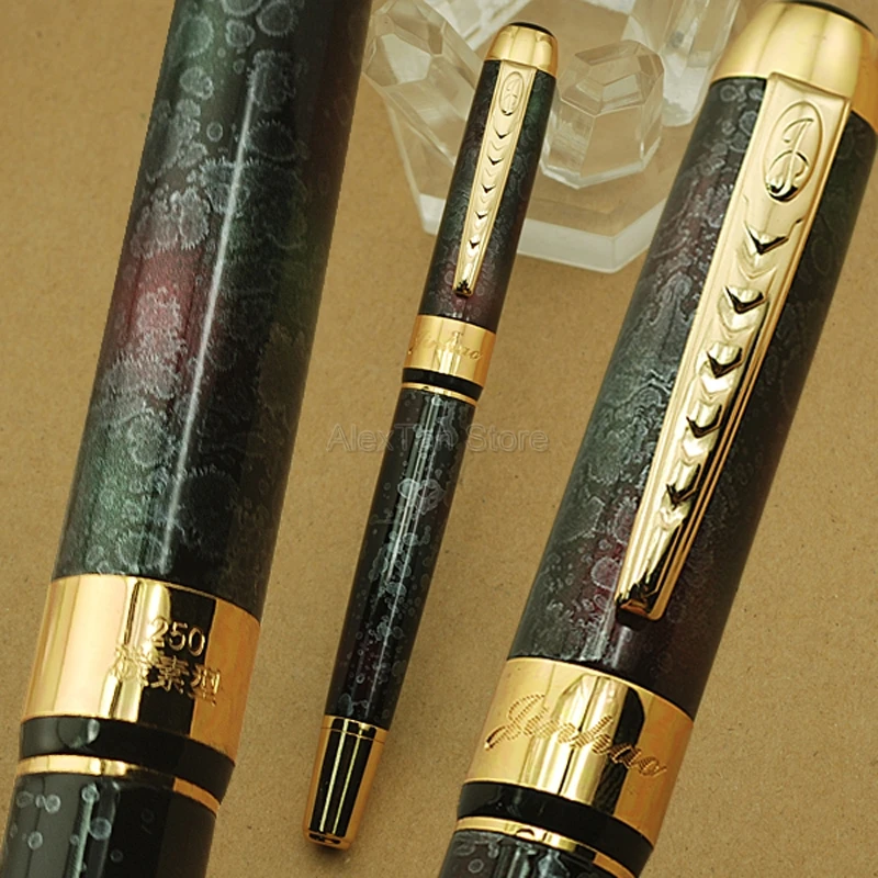 

Jinhao 250 Rollerball Pen Metal Silver & Gold Trim Multicolor Write Gadget School Office Stationery