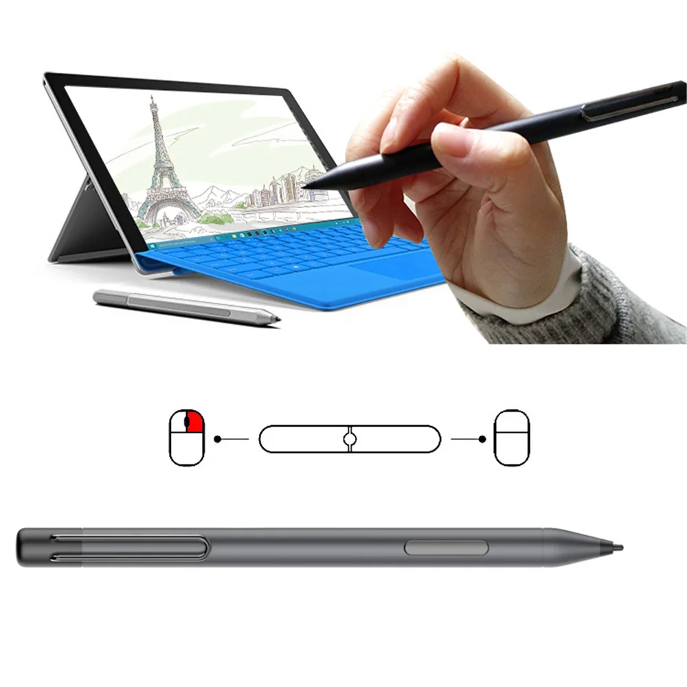 Стилус ручка для microsoft Surface Pro 6,5, 4,3, Go, Book, Laptop ручки черные чувствительные точные