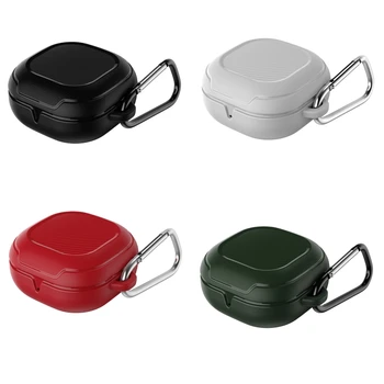

Shockproof Dust-proof Full Protective Cover with Carabiner Silicone Case Skin for -SAMSUNG Galaxy-Buds live Earphone