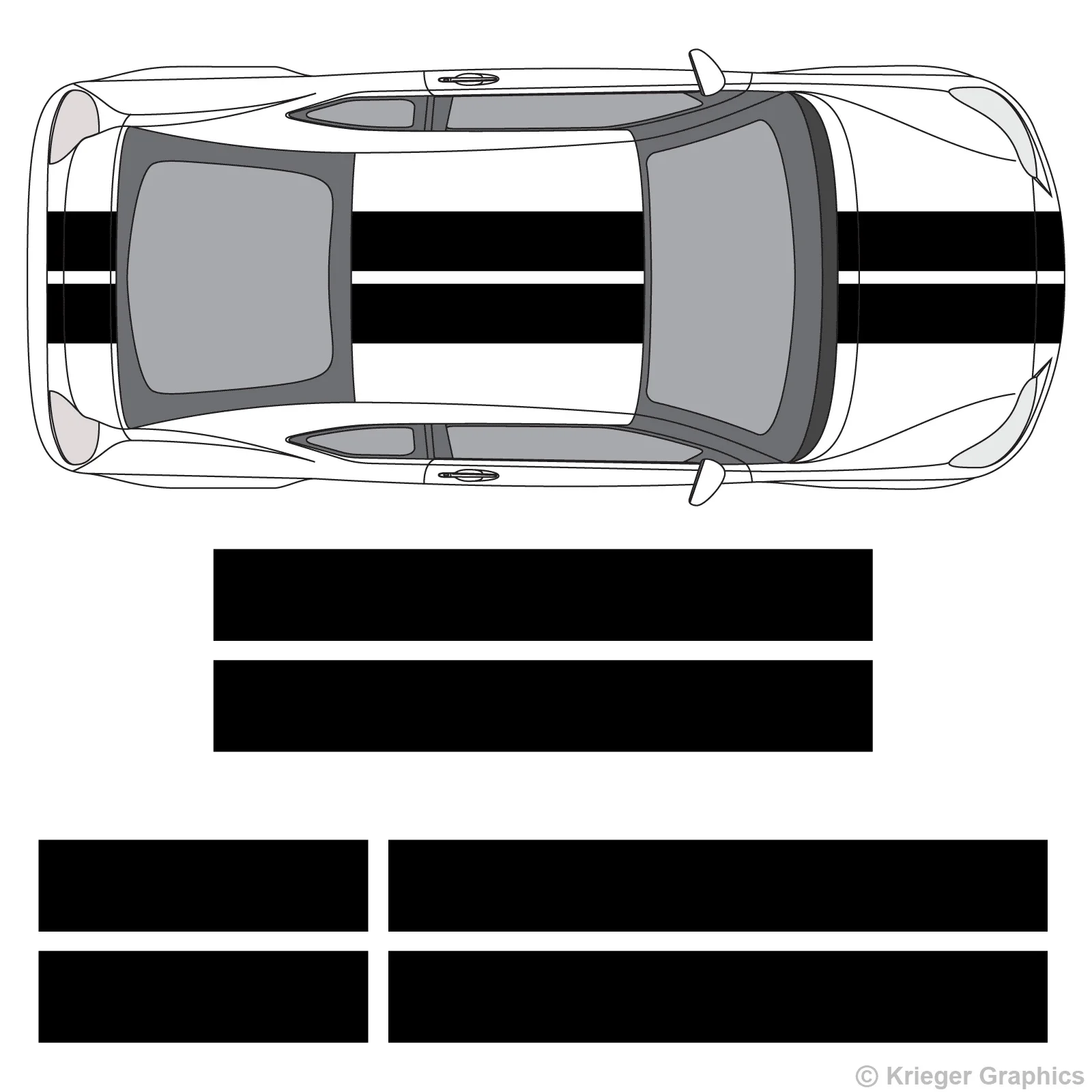 Комплект из 2 предметов/1 пара Scion tC или FR-S 10 &quotсплошной гоночный автомобиль в