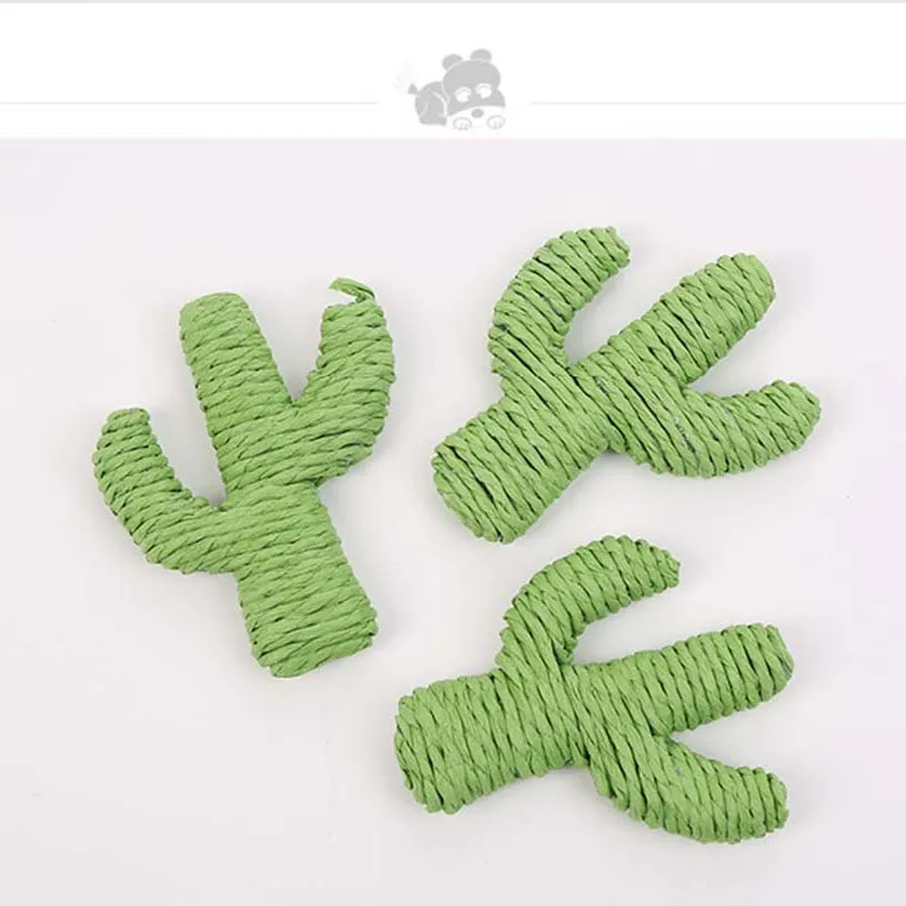 

New Pet Interactive Toy For Cats Kitten Grinding Claw Molar Toy Cactus Woven By Paper Rope Cat Play Bite Pet Toys 4