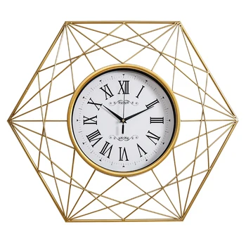 

Luxury Modern Design Large Wall Clock Nordic Gold Living Room Creative Art Clock American Home Luxury Large Wall Clock QZE201