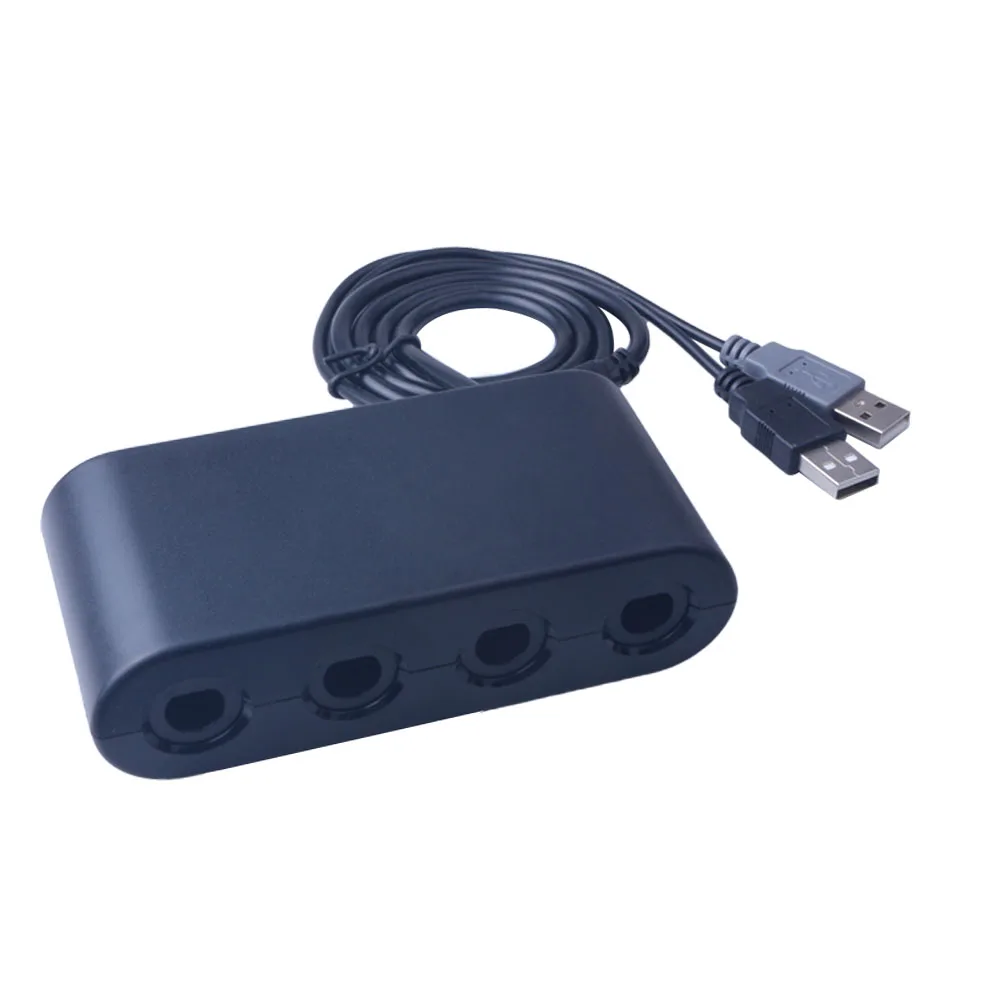 Gamecube для контроллеров WiiU адаптер конвертер 4 порта USB коммутатор и ПК USB для многоплеерных игр