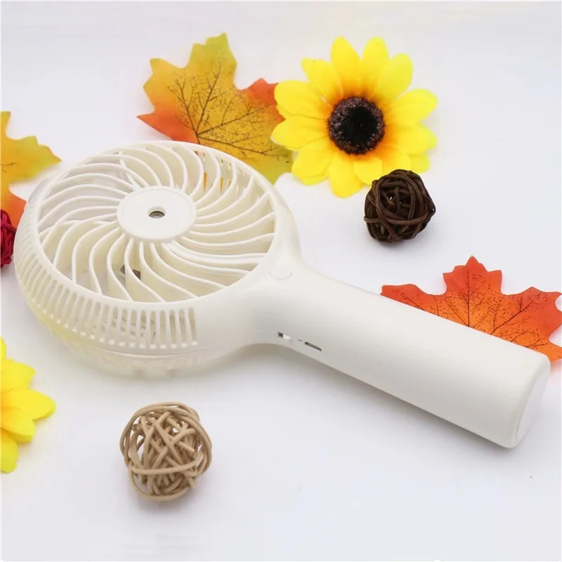 

1200mah Mini Water Mist Fan USB Rechargeable Handheld Portable Air Conditioning Humidfiying Spray Fans Outdoor Office. H