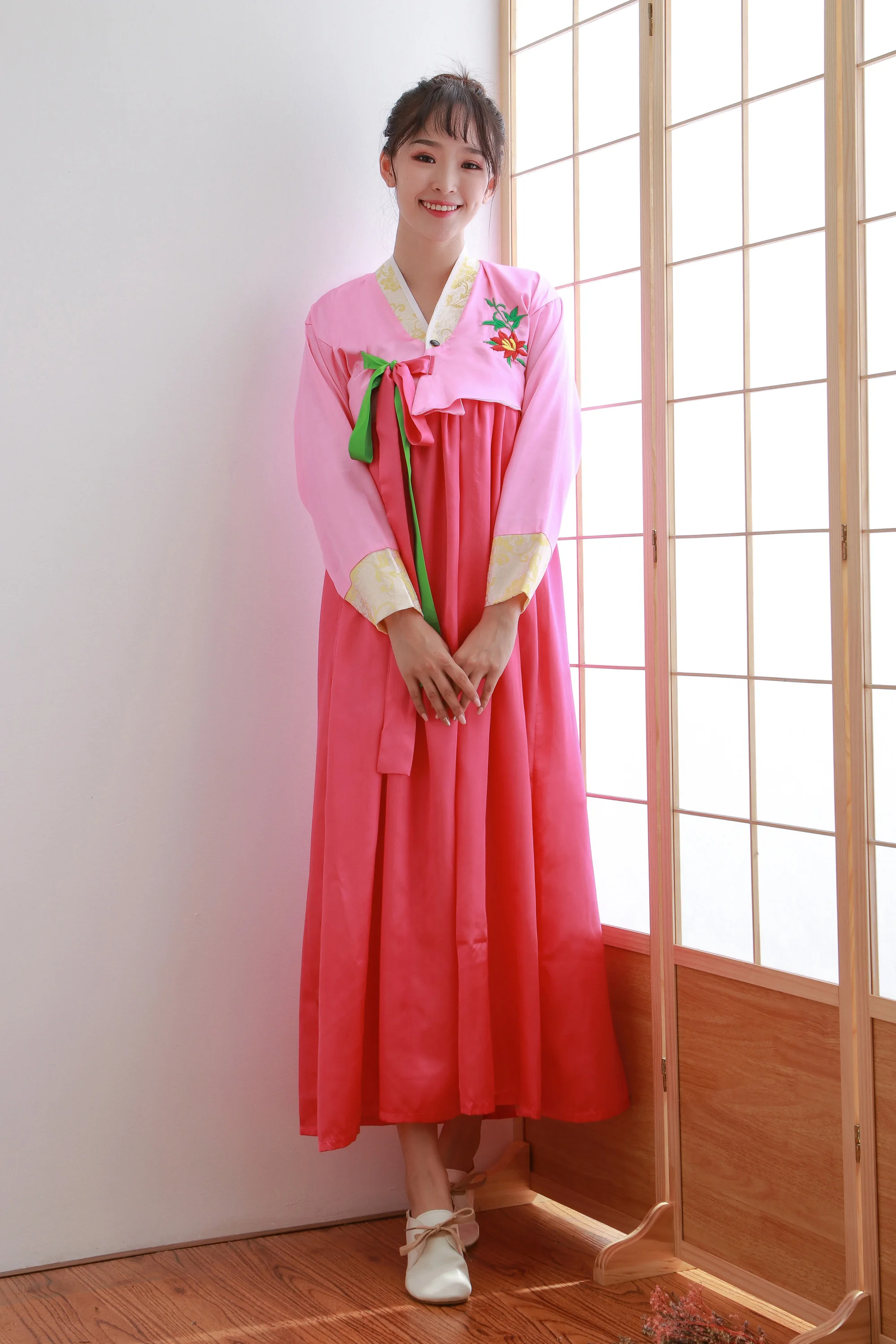 Женские ханбок традиционные корейские костюмы древней народности культуры вечерние платья для сцены винтажная одежда - Цвет: color6