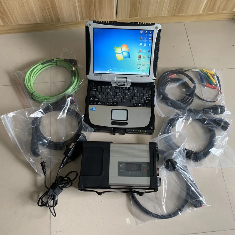 Wifi Mb Star C5 Multiplexer Scanner Strumento Di Diagnosi Sd Connect Con Laptop Cf19 I5 Software 2023.09 Ssd 480Gb Per Auto Camion