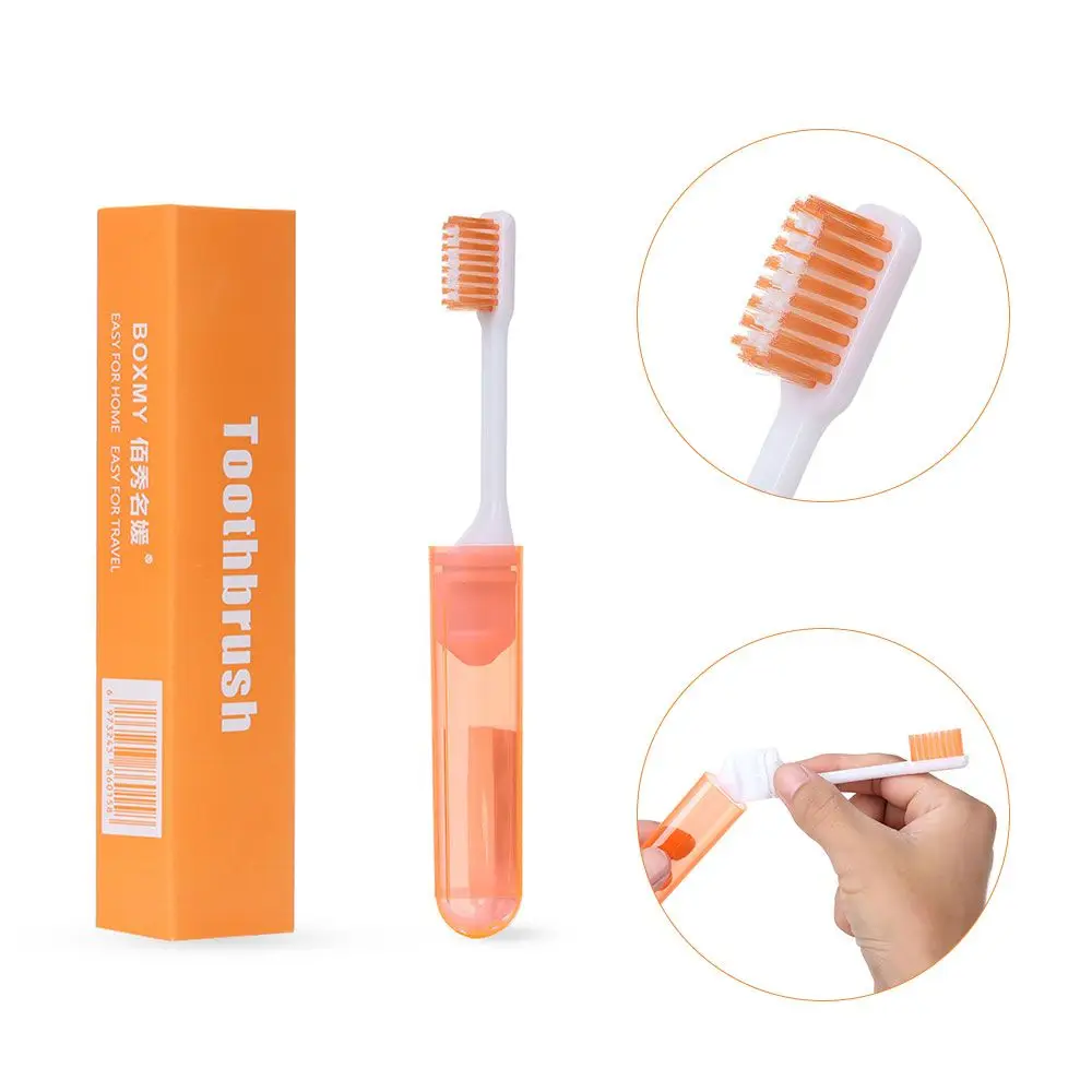 Folding Toothbrush Portable Travel Camping Outdoor Tooth Brush Business Trip Soft Toothbrush Oral Cleaning Tools Folding Toothbrush