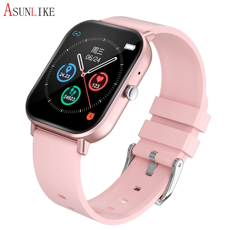 

V6 smart watch Women Men 1.54 Inch touch screen IP67 Waterproof Bluetooth call Body temperature detection Fitness Tracker Heart