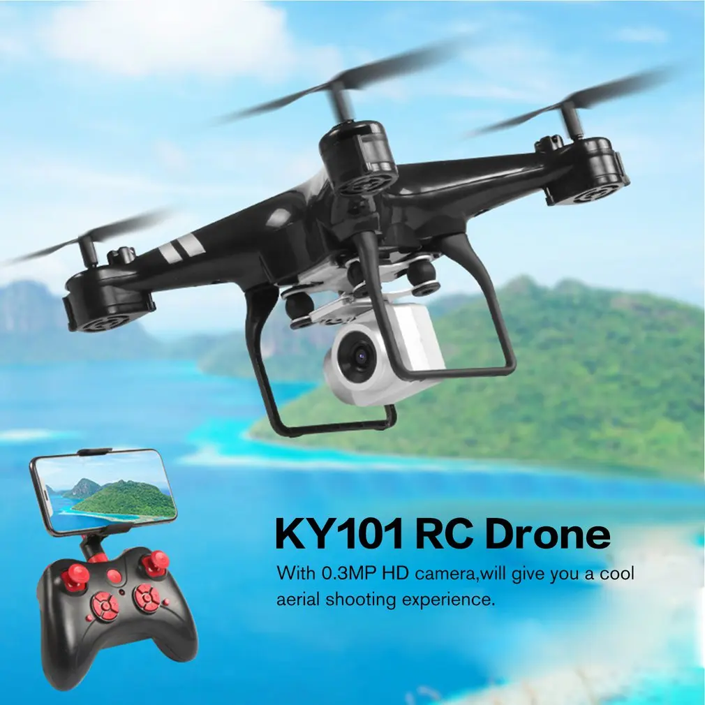 KY101 2,4G Радиоуправляемый Дрон высота удерживает Безголовый режим 3D флип один ключ Взлет/посадка RC вертолет летательный аппарат-стандартная версия