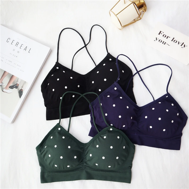 AOSSVIAO белый горошек крючком Camisole Cami женская летняя майка с открытой спиной женская уличная мода кроп Топ