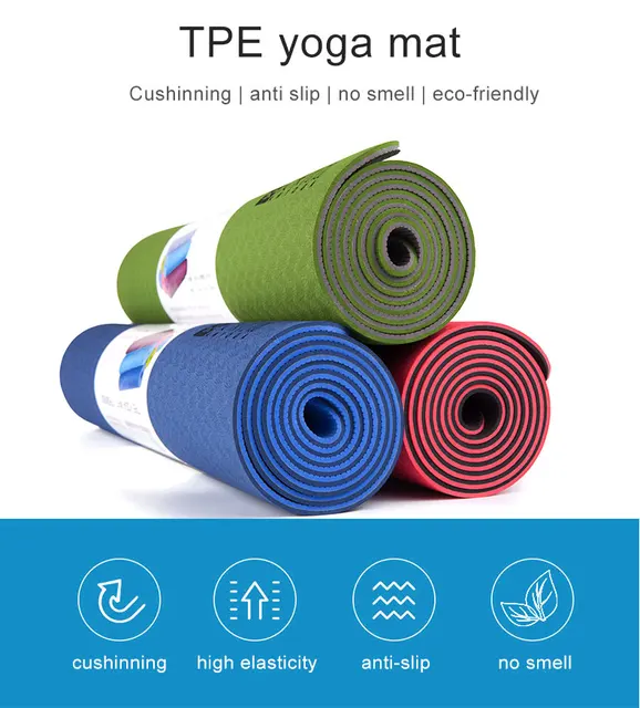 Overmont Esterilla Yoga Mat Antideslizante Profesional,TPE ecologico,8MM  Extra Gruesa Esterilla Yoga Plegable con Correa de Transporte para Gimnasia