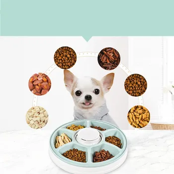 

Pet Feeder Dog Food Dispenser Automatic Feeders Dog Bowl Healthy Material 6 Meals Per Day Food Automatic Feeders For Cats