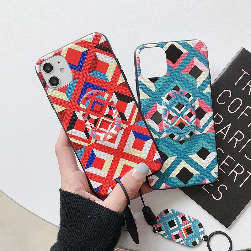 Simple Color Rhombic Soft Silicone TPU Phone Case Cover With Ring For iPhone XS 11 11Pro Max XR 7 8 Plus 6 6s X 10 5 5s SE Coque | Мобильные