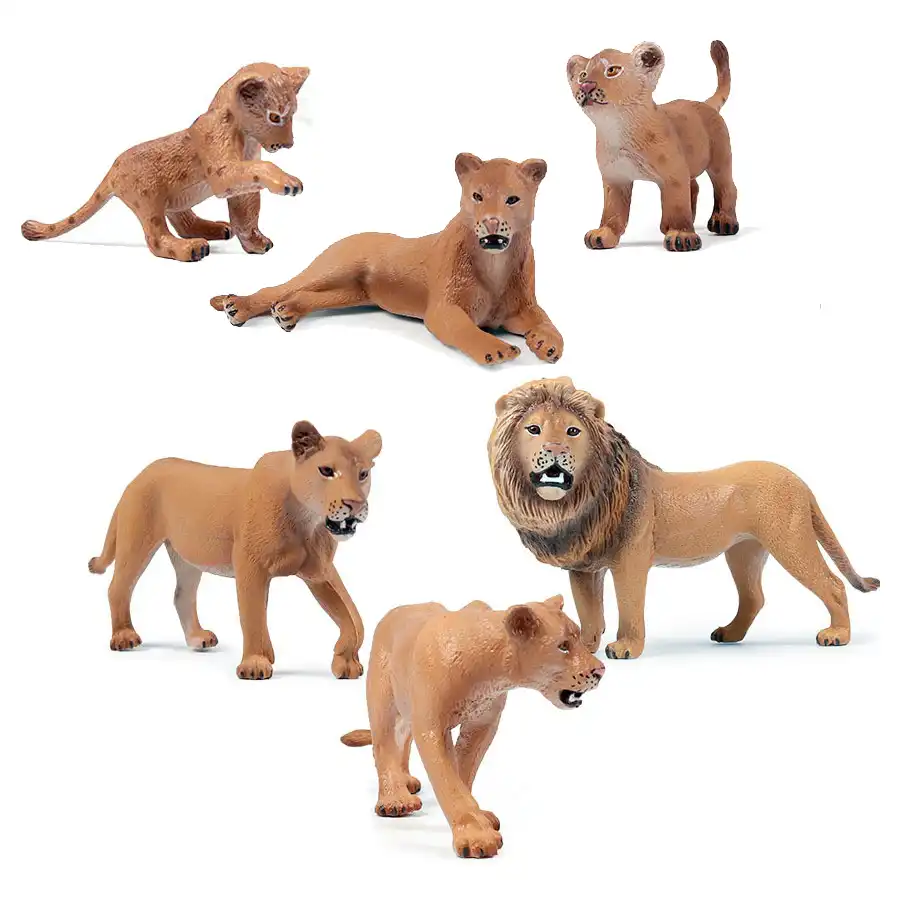 plastic lion figurines