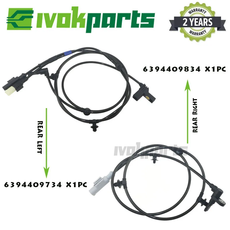 Задняя пара датчик скорости колеса ABS для MB 6394409834 VITO VIANO MIXTO W639 6394409734 | Автомобили и