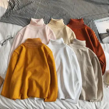 

Men Slim Warm Winter Turtleneck Solid Knit High Neck Pullover Jumper Sweater Top