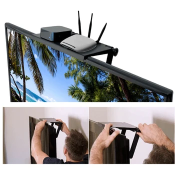 

Adjustable Screen Top Shelf Display Shelf Computer Monitor Riser Desktop Stand TV Rack Storage Desk
