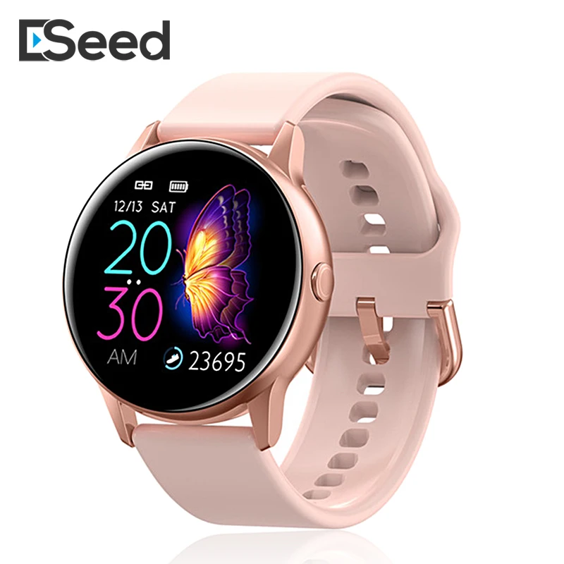 ESEED DT88 Смарт-часы для женщин ip68 Водонепроницаемый 1,22 дюймовый экран сердечный ритм кровяное давление для android ios samsung huawei часы