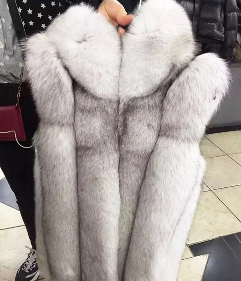 New Winter Coat Women waistcoat faux fur Vest Cappa Fur Coat Leisure Women gilet hooded Coat S-4XL plus size outwear WA46