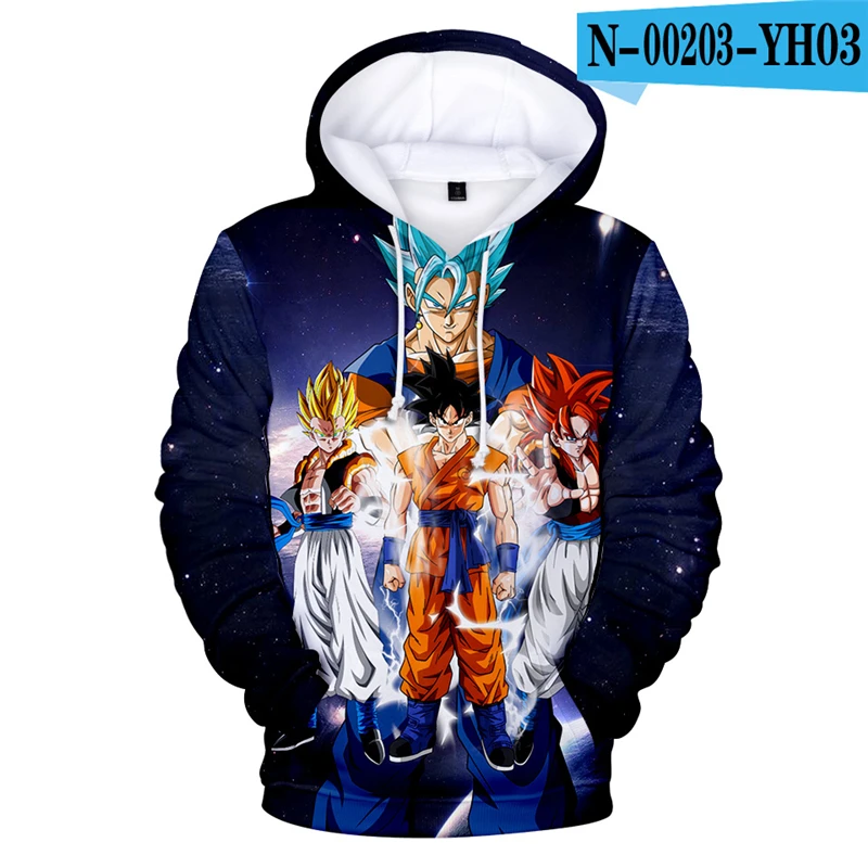 3D Аниме Dragon Ball Z Толстовка С Карманами Dragon Ball Z Games-dbzgames.com 3D мультфильм толстовки с капюшоном Мужские крутые пуловеры - Цвет: Серебристый