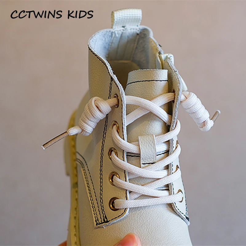 CCTWINS/детская обувь; коллекция года; сезон осень; Модные Черные Ботинки martin для мальчиков; белая детская кожаная обувь для девочек; повседневная мягкая обувь; MB002