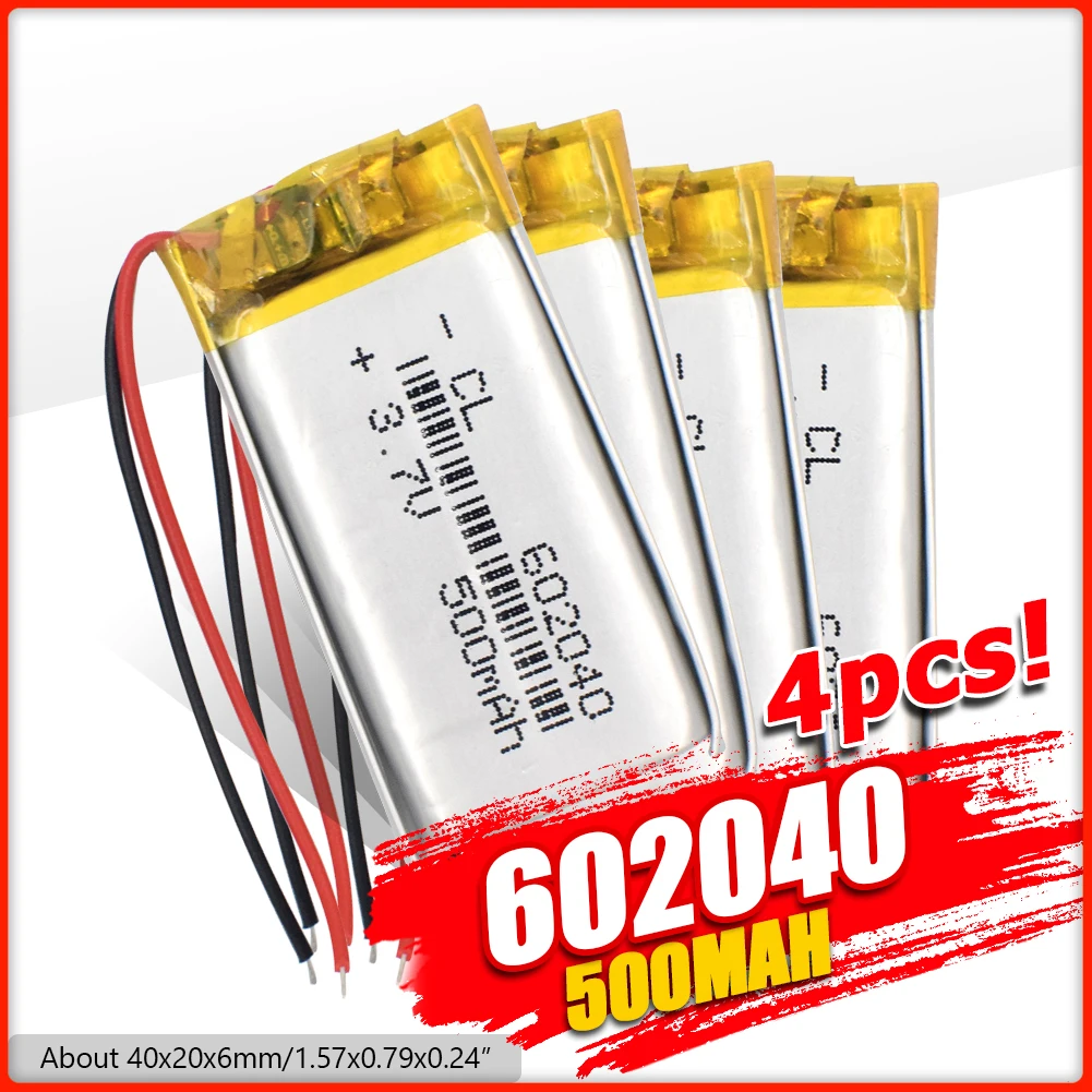 Литий ионный аккумулятор POSTHUMAN 602040 3 7 в 500 мАч для GPS MP3 MID PSP Bluetooth динамика литий